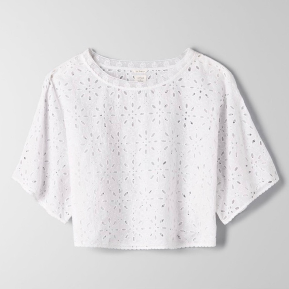 Aritzia La Boheme Blayze Eyelet Blouse